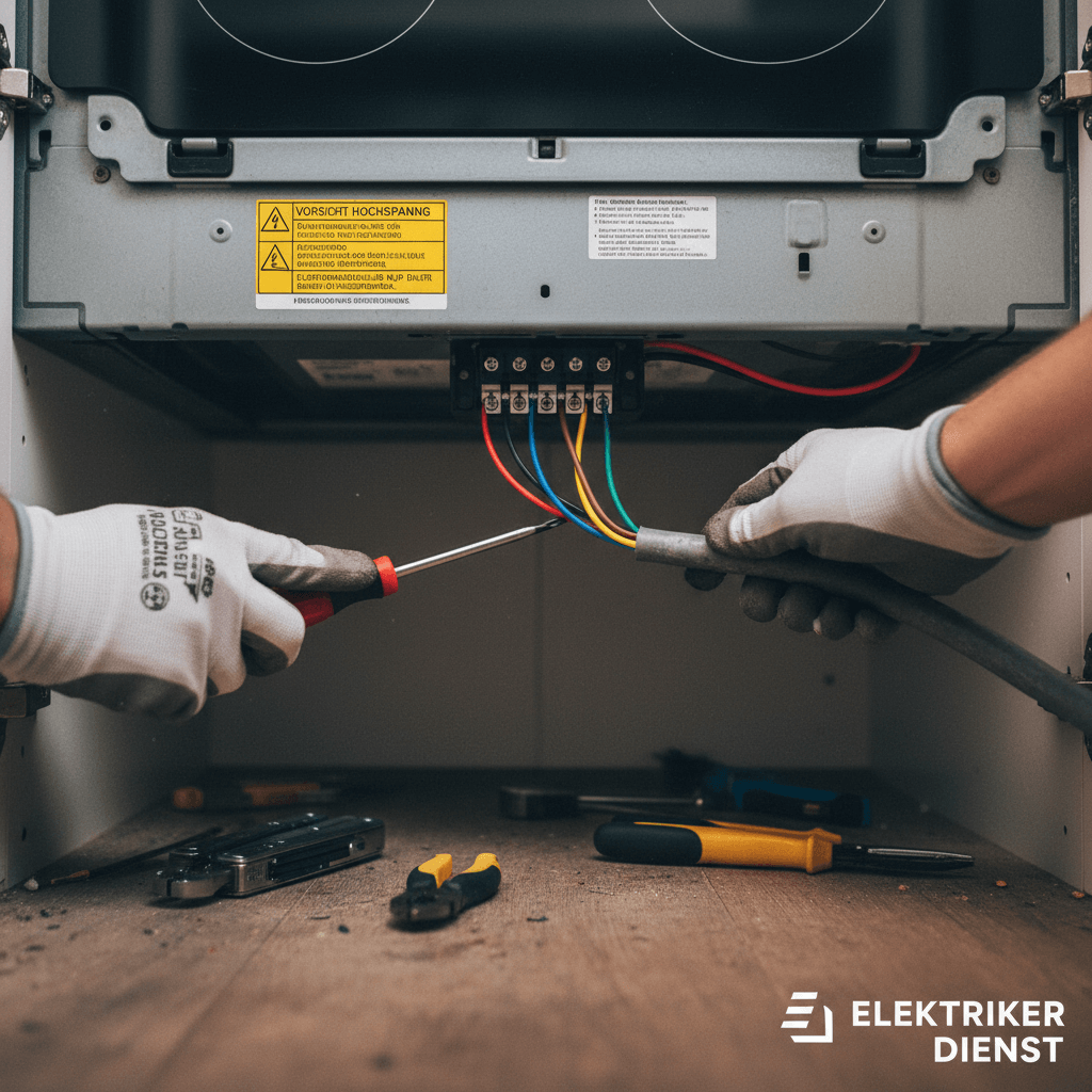 Anschluss eines Induktionskochfeldes an Starkstrom